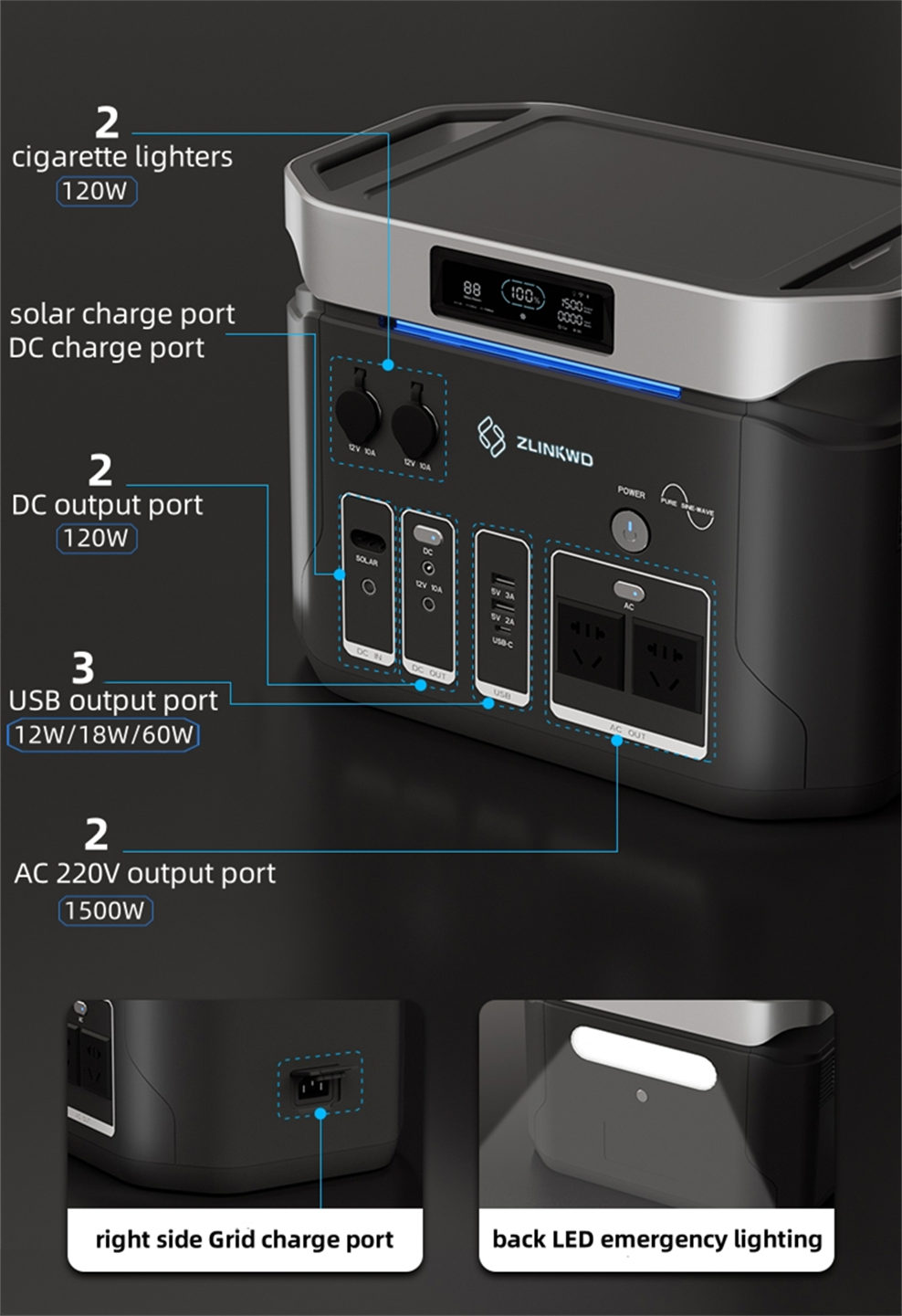 Outdoor mobile energy storage power supply