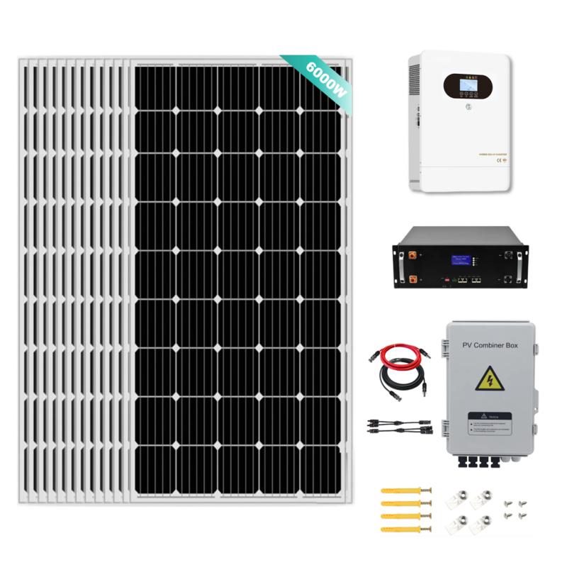 6000w Hybrid Solar System Kit